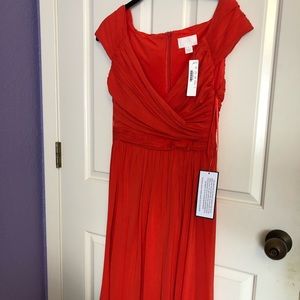J.Crew Posey cap sleeve silk jersey dress